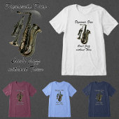 Muzikaal duo Horn & Sax Jazz Tri-Blend Shirt