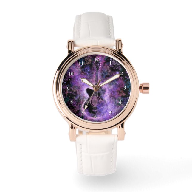 Muzikaal gitaarhorloge horloge (Voorkant)