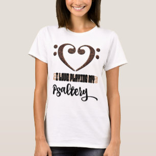 Muzikaal Hart in F-Kleut Notatie Ik Houd van Mijn  T-shirt