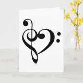 Muzikaal Hart Kaart (Gele Bloem)