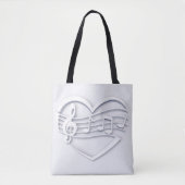 "Muzikaal hart" Tote Bag (Voorkant)