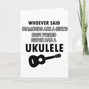Muzikaal het instrumentendesign van de ukelele kaart