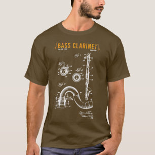 Muzikaal instrumentenblok Clarinet Woodwind Musicu T-shirt