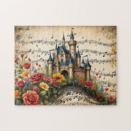 Muzikaal Kasteel Legpuzzel (Horizontaal)