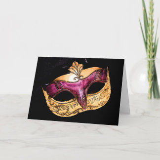 muzikaal masker kaart