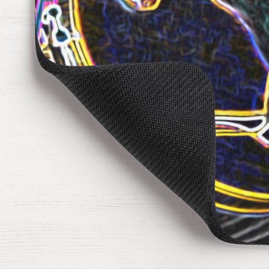 muzikaal muzieknummer in de britse krant mousepad muismat (Hoek)