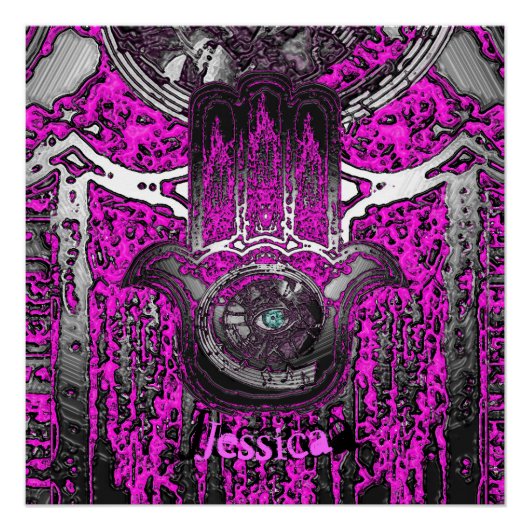 Muzikaal ontwaken (roze) perfect poster (Voorkant)