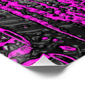 Muzikaal ontwaken (roze) perfect poster (Hoek)