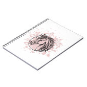 Muzikaal paard in het roze notitieboek (Linkerzijde)