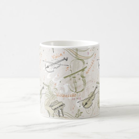 Muzikaal patroon koffiemok (Center)