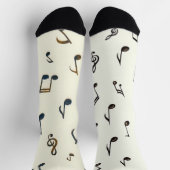 Muzikaal patroon sokken (Top)