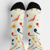 Muzikaal patroon sokken (Top)