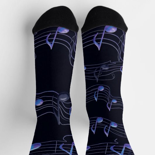 Muzikaal patroon sokken (Top)