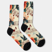 Muzikaal patroon sokken (Rechts)