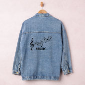 Muzikaal Personeel Ontwerp Denim Jas Denim Jacket (Hangar)