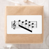 Muzikaal personeel Treble Clef Dank u Opmerkingen  Etiket (Insitu)