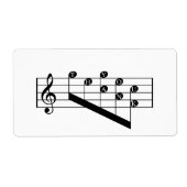 Muzikaal personeel Treble Clef Dank u Opmerkingen  Etiket (Voorkant)