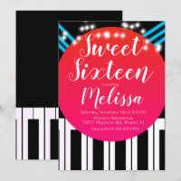 Muzikaal Piano Rode Loper Stijl Nacht Sweet Sixtee