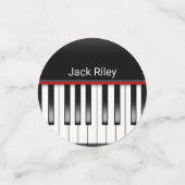 Muzikaal piano toetsenbord ontwerp confetti (Kleine voorkant)