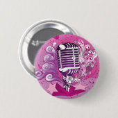 muzikaal ronde button 5,7 cm (Voorkant /achterkant)