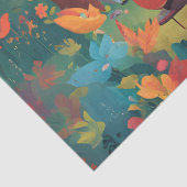 Muzikaal spelen in het bos tissuepapier (Detail)