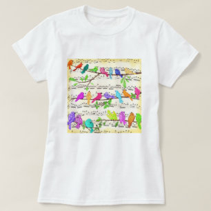 Muzikaal Spring Birds T-shirt