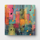 Muzikaal Thema Abstracte Kunst Fotoplaat (Voorkant)