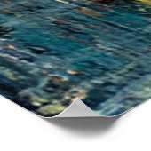 Muzikaal Thema Abstracte Kunst Poster (Hoek)