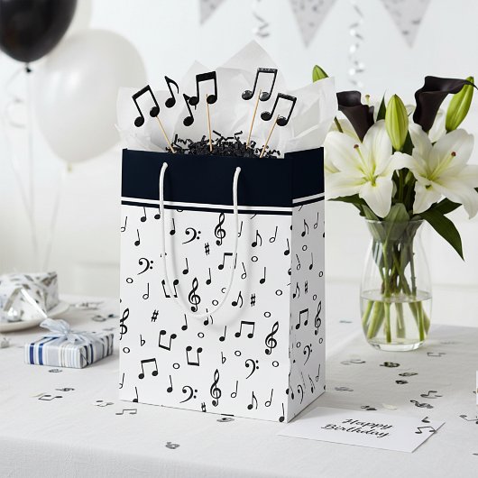 muzikaal thema kleine cadeautas tas