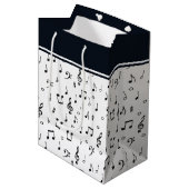 muzikaal thema kleine cadeautas tas (Voorkant Gekanteld)
