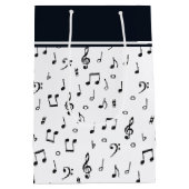muzikaal thema kleine cadeautas tas (Achterkant)