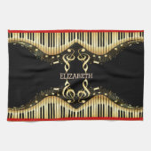 Muzikaal toetsenbord theedoek (Horizontaal)