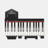 Muzikaal Toetsenbord voor Piano Overweging Bedankdoosjes (Uitgevouwen)