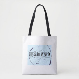 Muzikaal Uitgerekte Ontwerp Tote Bag