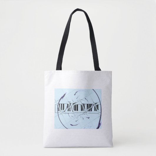 Muzikaal Uitgerekte Ontwerp Tote Bag (Voorkant)