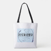 Muzikaal Uitgerekte Ontwerp Tote Bag (Achterkant)