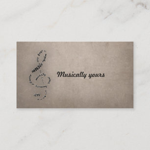 muzikaal van jou visitekaartje