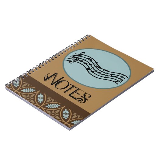 Muzikaanse laptop notitieboek (Linkerzijde)