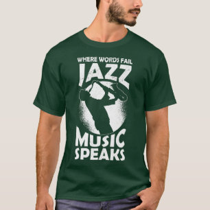 Muzikaanse Musical Instrument Muzieknoten Jazz Quo T-shirt
