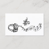 Muzikaanse Musical Muzieknoten Singtor Instructor Visitekaartje (Achterkant)