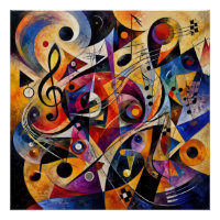 Muzikale Abstracte Kunst Kandinsky Stijl