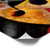 Muzikale Abstracte Kunst Kandinsky Stijl Perfect Poster (Hoek)