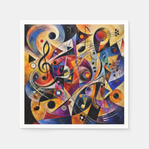 Muzikale Abstracte Kunst Kandinsky Stijl Servet