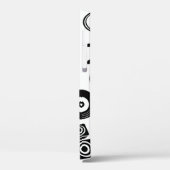 Muzikale Accessoires: Monochroom Patroon. Case-Mate iPhone Case (Achterkant / Links)