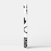 Muzikale Accessoires: Monochroom Patroon. Case-Mate iPhone Case (Achterkant / Rechts)