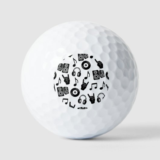 Muzikale Accessoires: Monochroom Patroon. Golfballen (Voorkant)