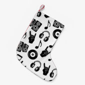 Muzikale Accessoires: Monochroom  Patroon. Kleine Kerstsok (Voorkant (Hangend))