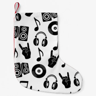 Muzikale Accessoires: Monochroom  Patroon. Kleine Kerstsok