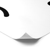 Muzikale Accessoires: Monochroom Patroon. Poster (Hoek)