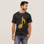 Muzikale acht noot t-shirt (Voorkant volledig)